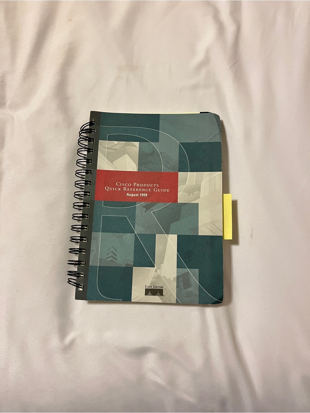 Cisco Teal and Red Spiral Notebook with Tabbed Index